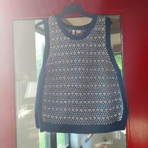 ANTHROPOLGIE MOTH SWEATER VEST XL